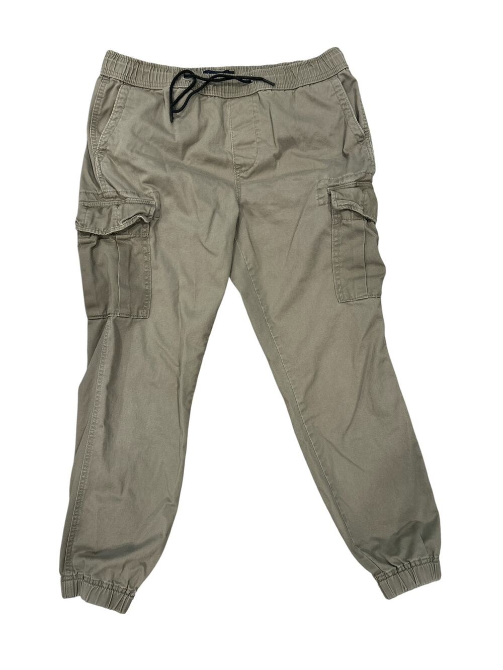 Aeropastal AERO Green High Rise Cargo Joggers Running Pants 100% Cotton Large